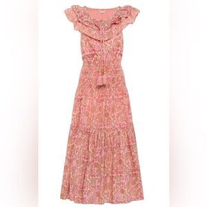 Anna Cate Penelope Floral Midi Dress Size Medium